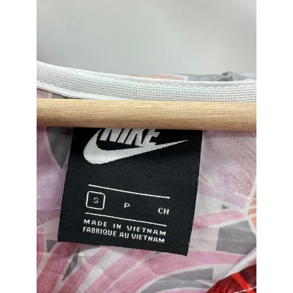 Nike Sportswear Tropical Windrunner Cropped Icon Clash Women Full Zip Jacket S - Picture 6 of 8